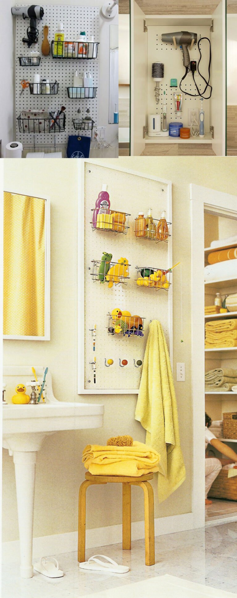 Painel perfurado pode ser utilizado no banheiro