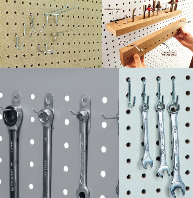 Dona Ajuda - organização com painel furadinho