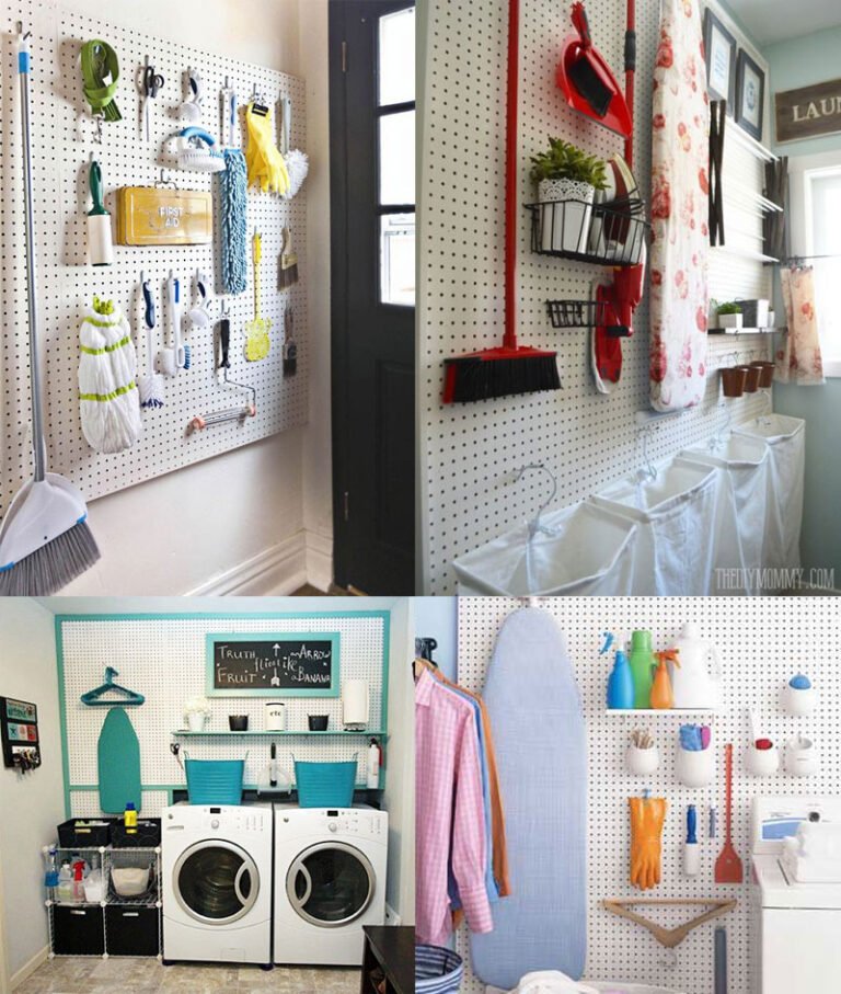 Painel eucatex utilizado na lavanderia