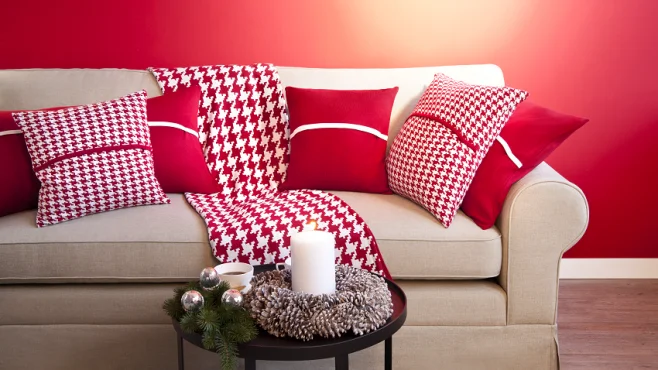Cores natalinas na decoração