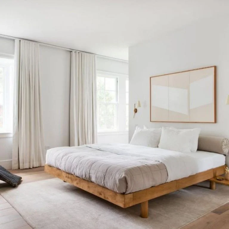 Quarto com decoração minimalista